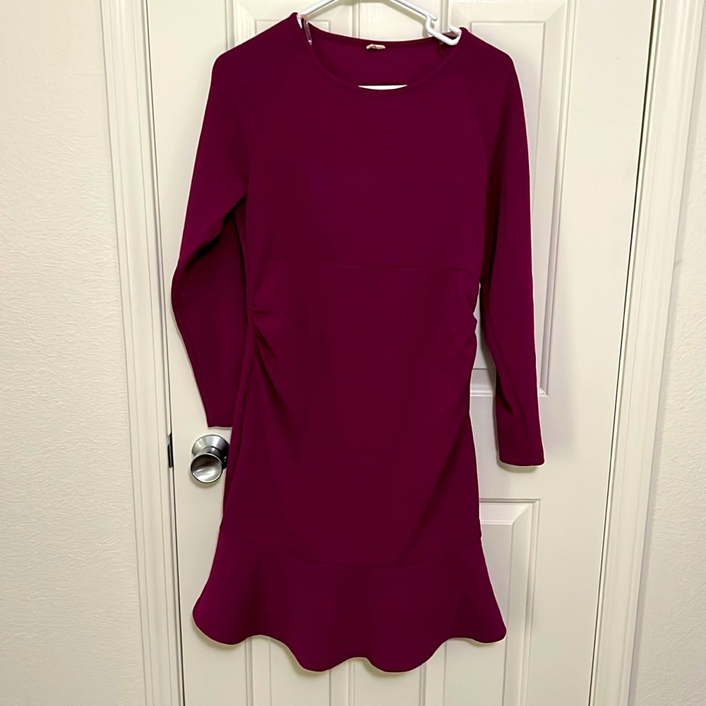 Maternity pink blush dress